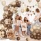 Brown Balloon Arch Kit 138 Pcs Neutral Balloon Arch Garland Kit Include Brown Beige Nude Tan Balloons for Baby Shower Gender Reveal Wedding Birthday Party Decoration (Brown and Beige)